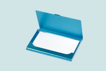 Imagen de Estuche para Tarjetas de Negocios - Azul Claro 7,5mm